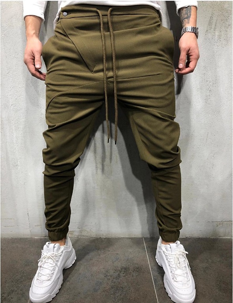 Streetwear Harem Pant Buckle Strap Hip Hop Style JKP4525 | Harem pant, Harem  pants men, Pants