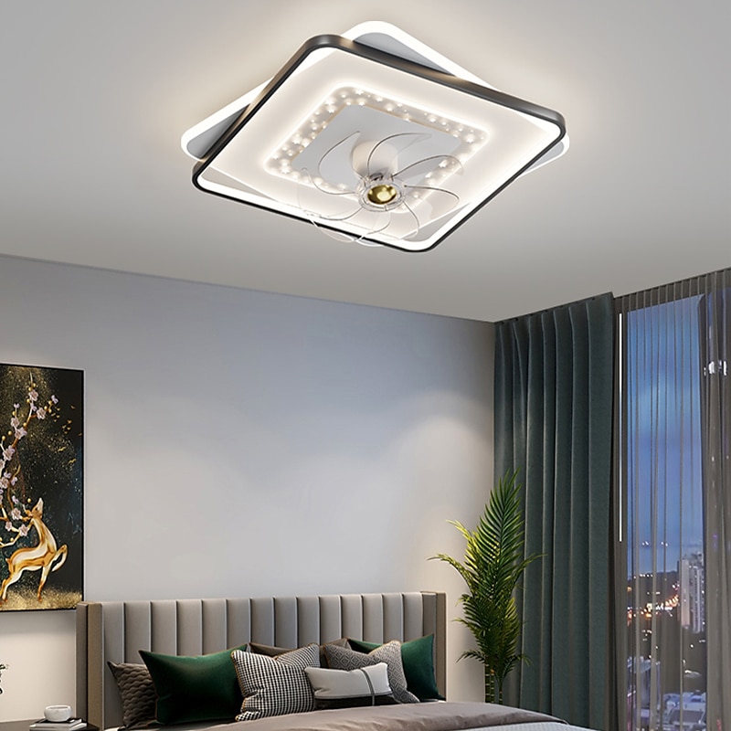 Deckenventilator mit Licht dimmbar 105/50cm 6 Windgeschwindigkeiten moderner Deckenventilator für Schlafzimmer, Wohnzimmer ca&amp; Fernbedienung 110-240V 2025 - $400.21 –P10