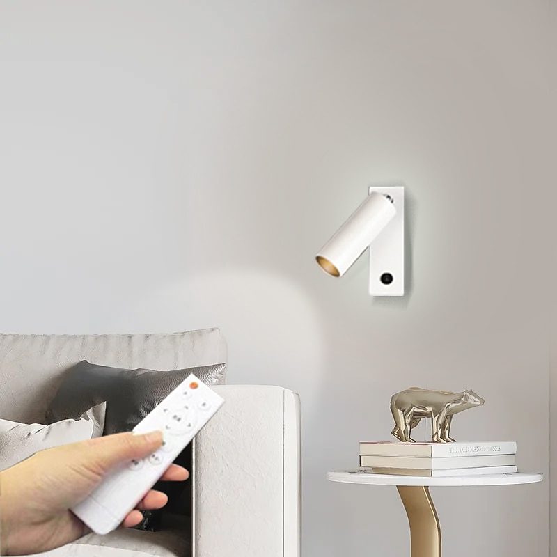 מנורת קיר LED ותאורת קריאה שניים באחד פמוטי קיר רב תכליתיים. מנורת קיר לד לחדר שינה פמוטים קיר ליד המיטה מנורות קריאה 2025 - $111.99 –P8