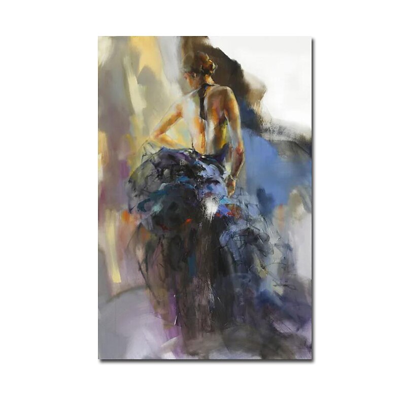 【絵画】油絵 フラメンコ 女性 絵画】油絵 フラメンコ 女性 近代芸術 アート レトロ 油彩 油絵＊作品