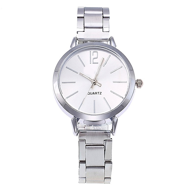 Ceas de quartz pentru femei cu brățară LOVE set de bijuterii ceas de mână analogic de lux ceas digital din oțel inoxidabil cadou pentru ea 2026 - $15.99 –P14