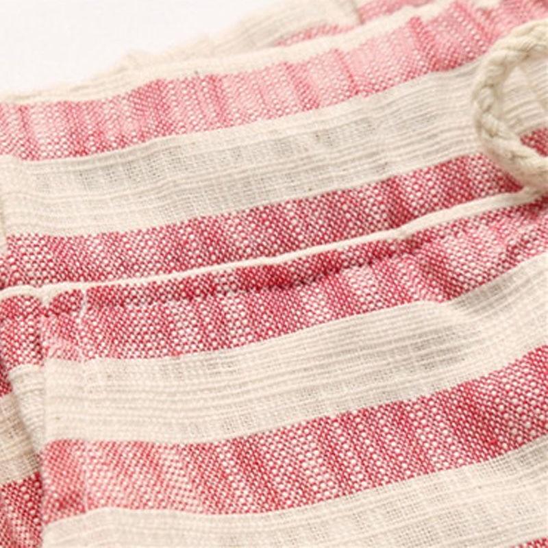 Men's Shorts Summer Shorts Beach Shorts Drawstring Elastic Waist Straight Leg Stripe Plaid Checkered Comfort Breathable Short Casual Daily Holiday Fashion Classic Style Black Red 2025 - $16.49 –P8