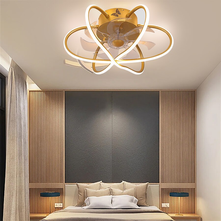 Ceiling Fans with Lights Dimmable with Remote Control Flush Mount Indoor Ceiling Fan,15.6" Smart 3 Colors 6 Speeds Reversible 2025 - $275.79 –P1