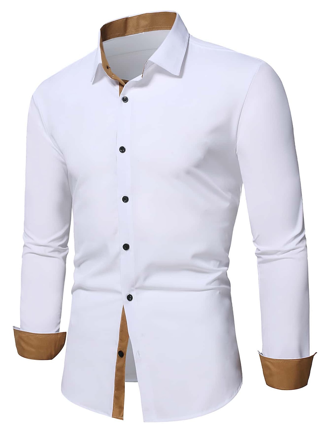 Hombre Camisa Camisa de verano Abotonar la camisa Camisa casual Negro Blanco Azul Piscina Verde Ejército Manga Larga Plano Diseño Diario Vacaciones Ropa Moda Casual Cómodo 2025 - $19.49 –P9