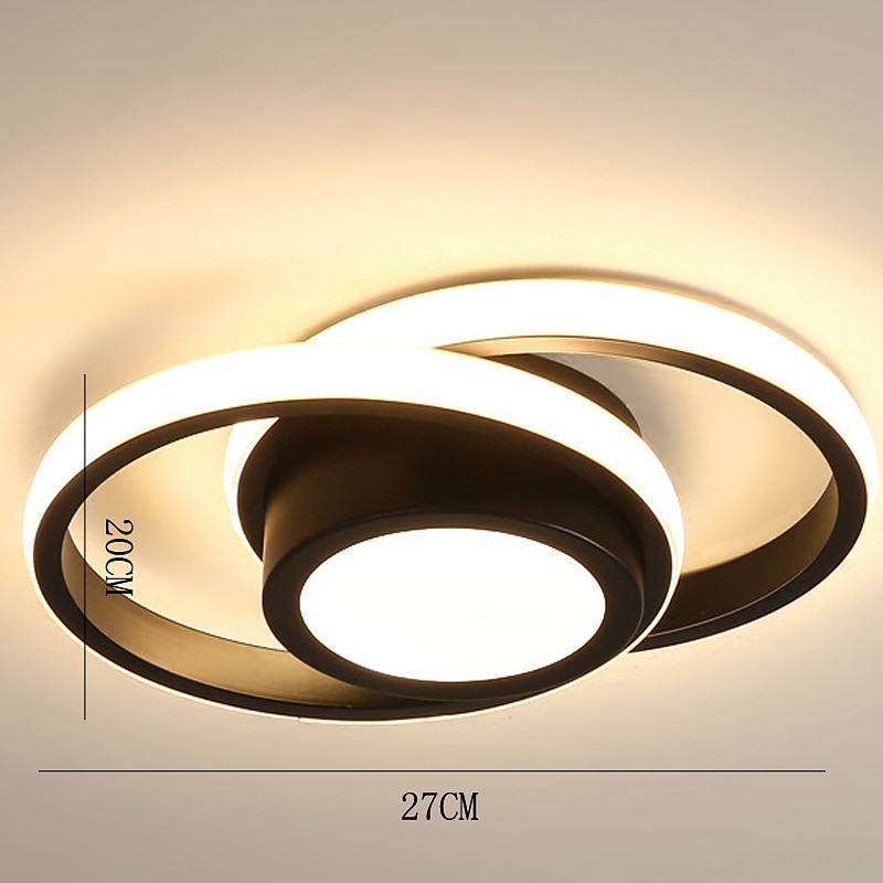 مصباح سقف LED ، 1-Light 32 سم ، أشكال هندسية ، أضواء جبلية ، هلام السيليكا ، مصباح سقف من الألومنيوم للممر ، شريط الشرفة ، مصابيح الشرفة العلوية الإبداعية ، أبيض دافئ / أبيض 110-240 فولت 2025 - $100.99 –P13
