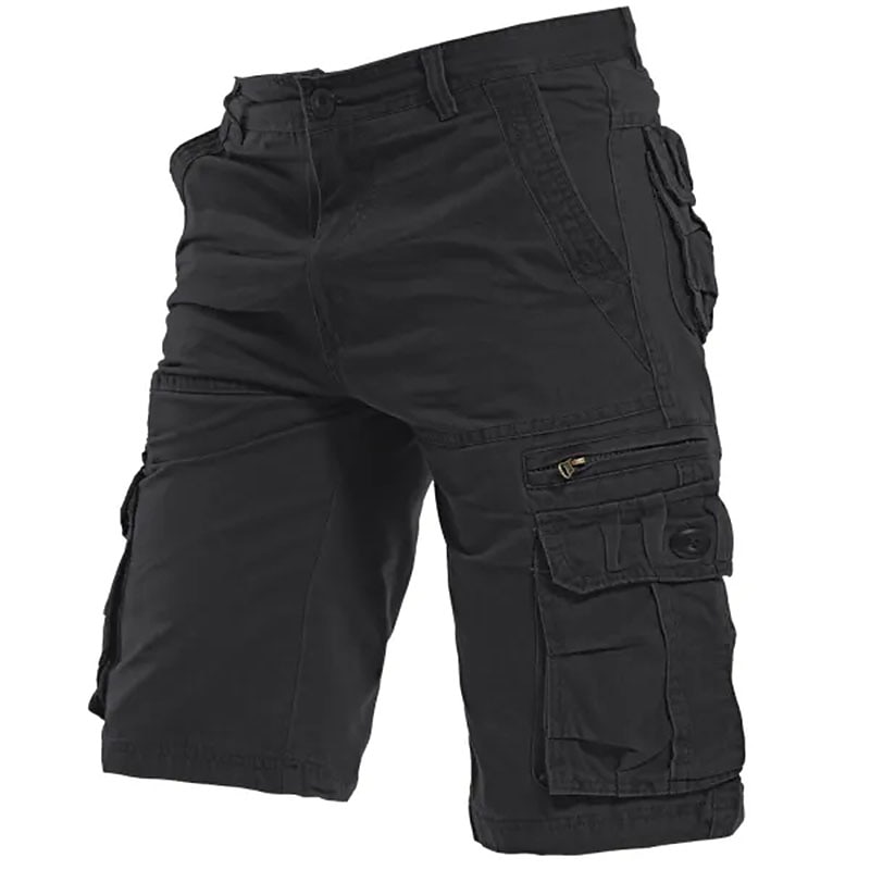 Voor heren Cargoshorts Wandelshorts Zak met rits Flap zak Effen Comfort Ademend Buiten Dagelijks Uitgaan Modieus Casual Zwart Leger Groen 2025 - $36.99 –P11