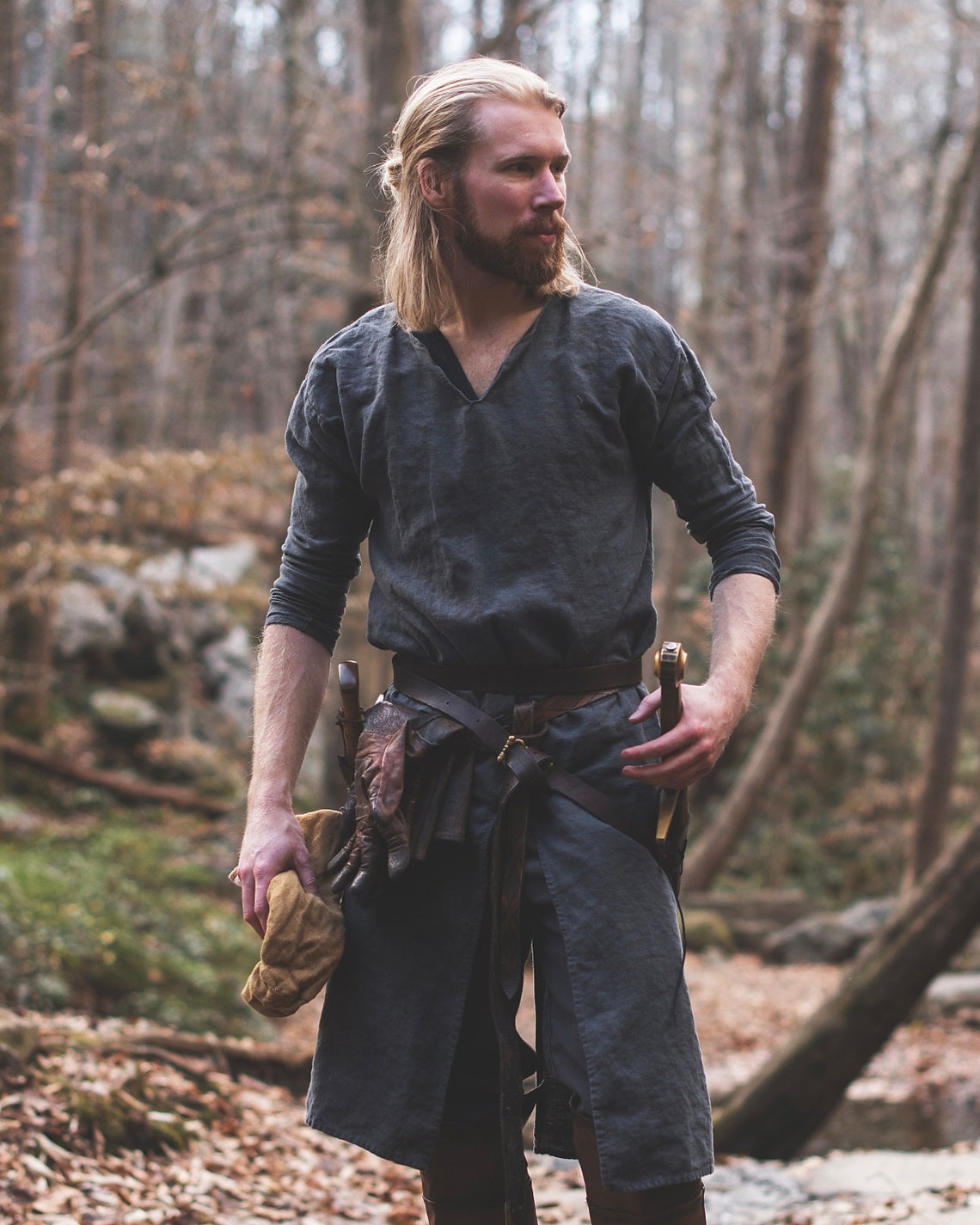 Medieval Renaissance 17th Century Shirt Tunic Warrior Viking Ranger Archery Men's Viking Fantasy Halloween Carnival Masquerade LARP Adults' Shirt All Seasons 2025 - $30.99 –P8