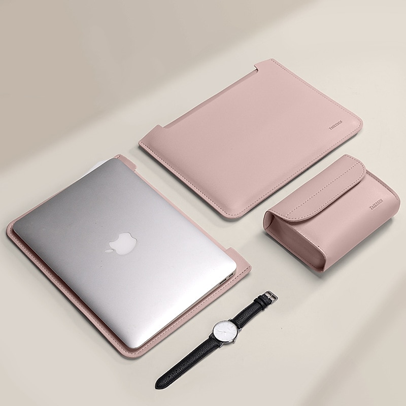 pouzdra na notebook pouzdro na notebook 12" 13,3" 15,6" pro macbook air pro hp dell lenovo asus chromebook obal přenosného pouzdra na notebook voděodolné pouzdro z pu kůže s malou taškou pro obchodní kancelářské cesty 2025 - $26.99 –P7