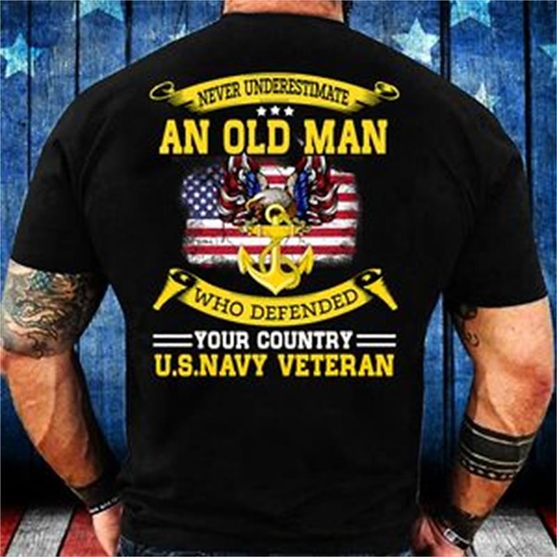 Den veteránů Pánské patriotické veterán s grafickým potiskem písmena tištěného vojáka tričko tričko s krátkým rukávem 3D potisk crew neck tričko vintage módní návrhář venkovní běžné každodenní černé 2025 - $17.99 –P4