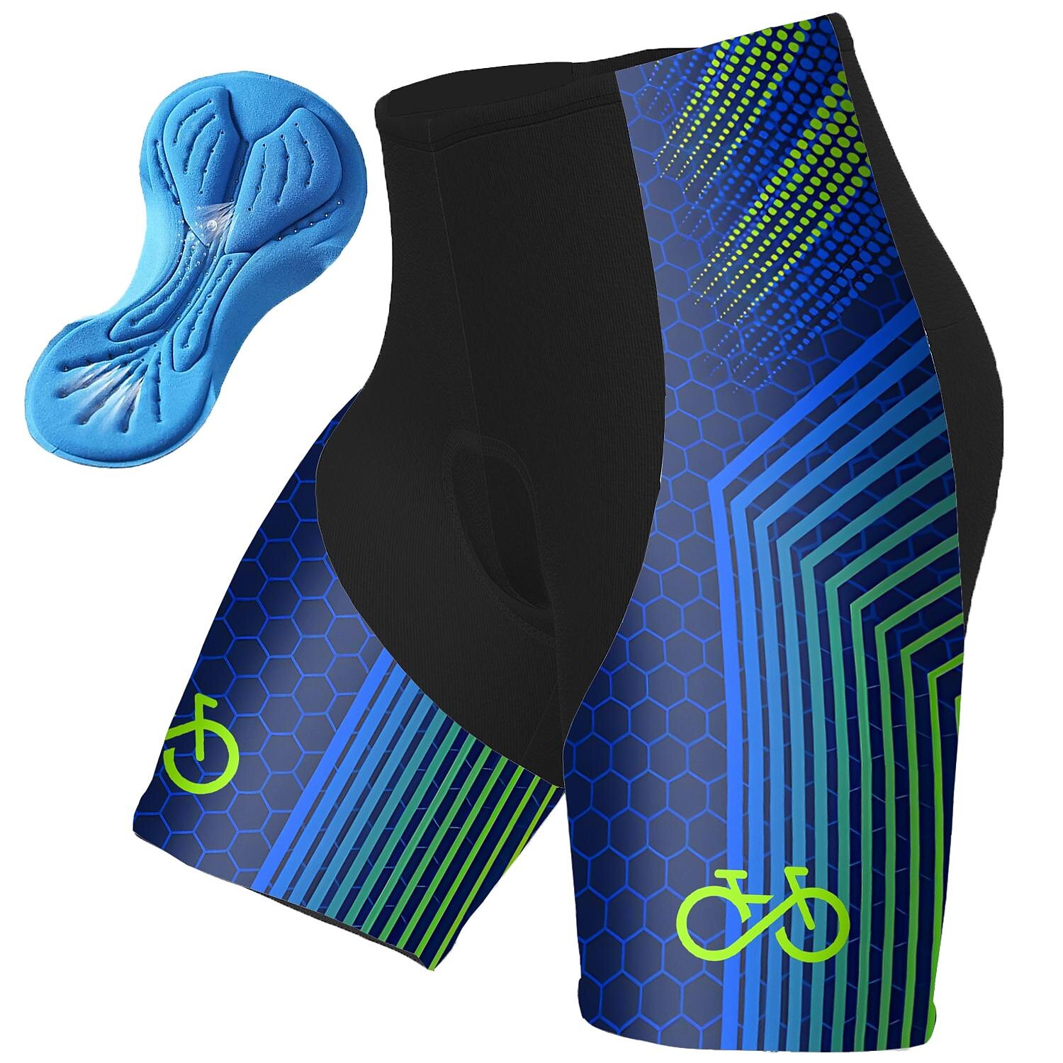 Per uomo Grafico Geometrico Pantaloncini da ciclismo Bicicletta Pantaloncini imbottiti / Fondello Pantaloni Mountain Bike MTB Ciclismo su strada Gli sport Cuscinetto 3D Asciugatura Rapida Strisce del 2026 a $28.99 –P2