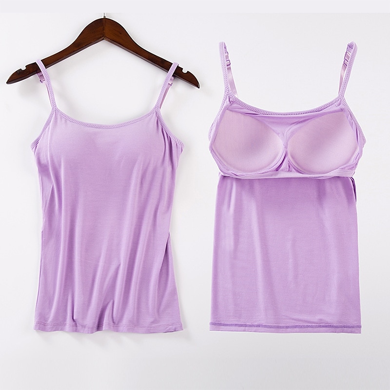 Top Camisole da Donna Semplice Basico Senza Maniche Collo a U Top Regolari Casual Nero Bianco Rosa Blu Beige del 2025 a $14.99 –P7
