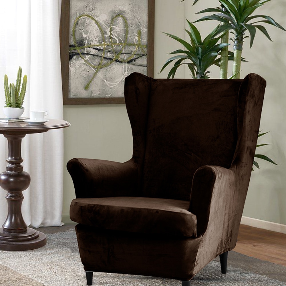 כיסוי כיסא גב כנף מתיחה קטיפה כיסוי כורסה ספנדקס כיסוי כיסא כנף כיסויי ספה לכלבים חיית מחמד, מגן ריהוט ספה רחיץ איקאה סטרנדמון 2026 - $58.99 –P9