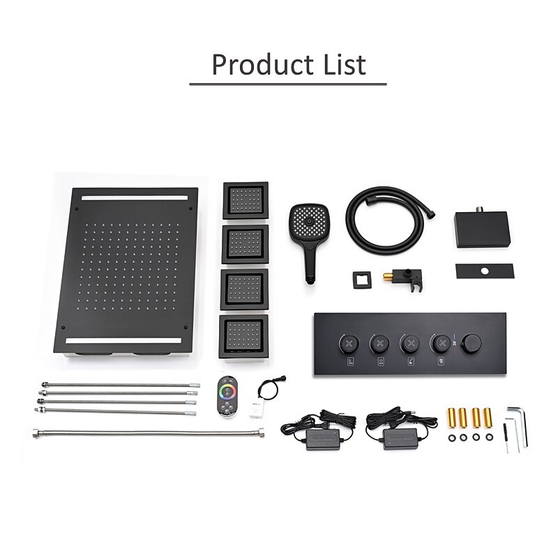 Robinet de douche, système de pommeau de douche à effet pluie / ensemble de mitigeur thermostatique de 2025 ? $1457.99 –P11