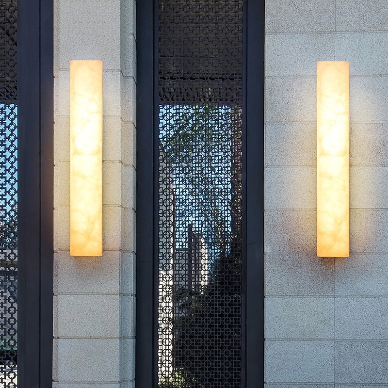 Lâmpada de parede led ao ar livre à prova d'água 20 w mármore luz de parede interna quarto moderno luz branca quente 110-240 v de 2025 por $165.99 –P1