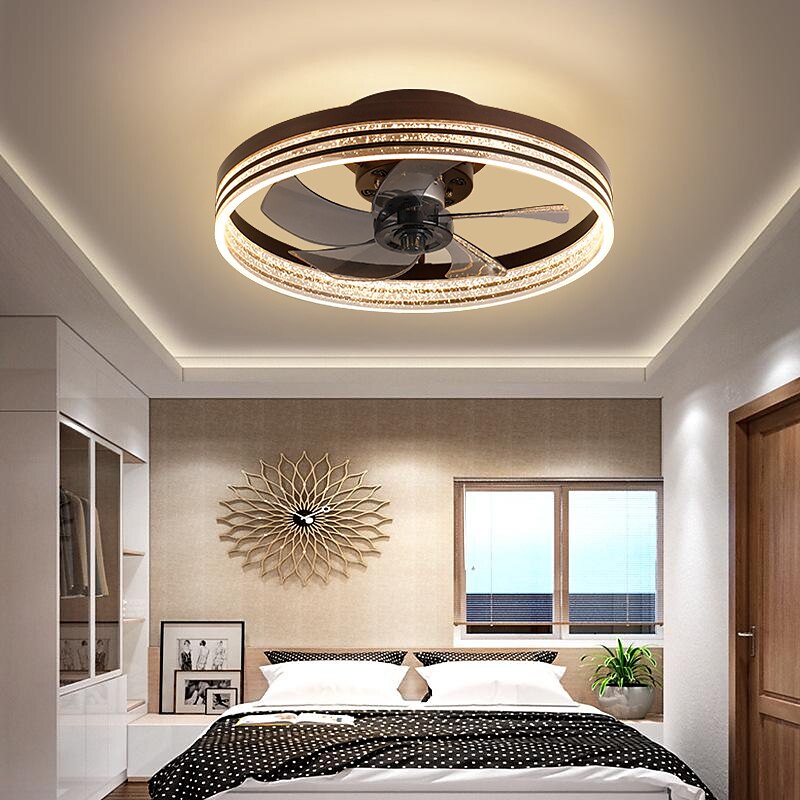 Ventilatore da soffitto a led 50cm ventilatore da soffitto in metallo finiture verniciate moderno 220-240v del 2025 a $230.29 –P4