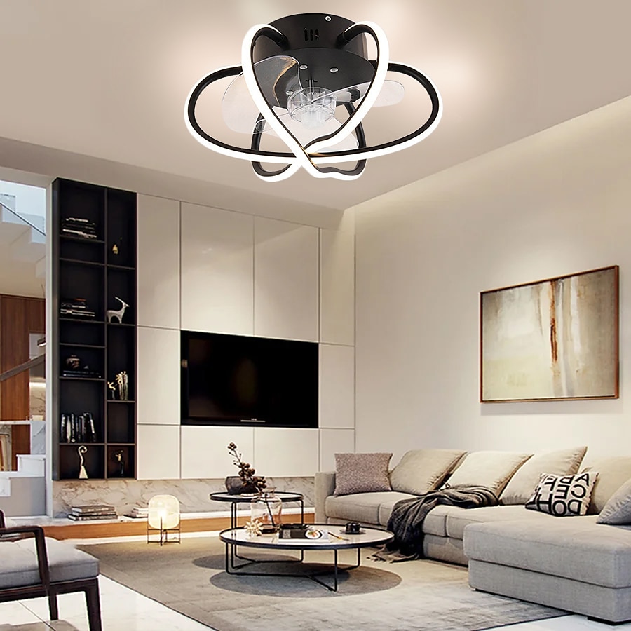 Ceiling Fans with Lights Dimmable with Remote Control Flush Mount Indoor Ceiling Fan,15.6" Smart 3 Colors 6 Speeds Reversible 2025 - $275.79 –P8