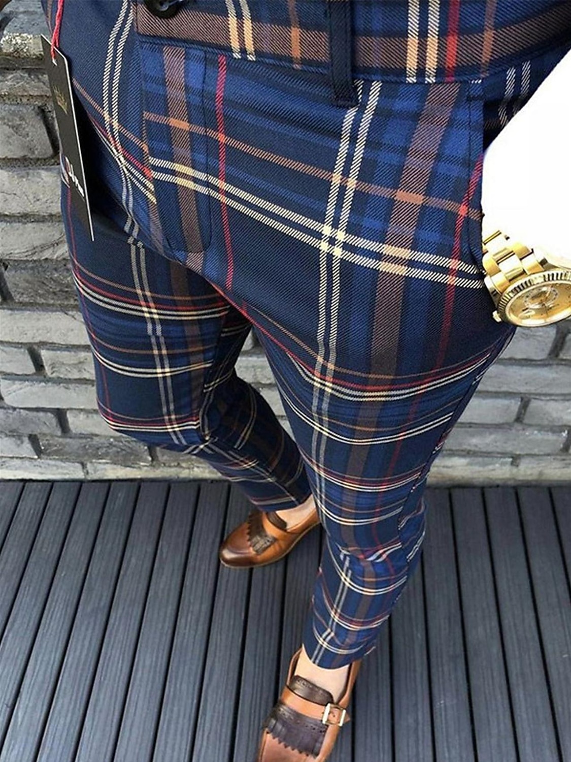 Lufian Lukas Smart Men's Chino Trousers Slim Fit Gray - Trendyol