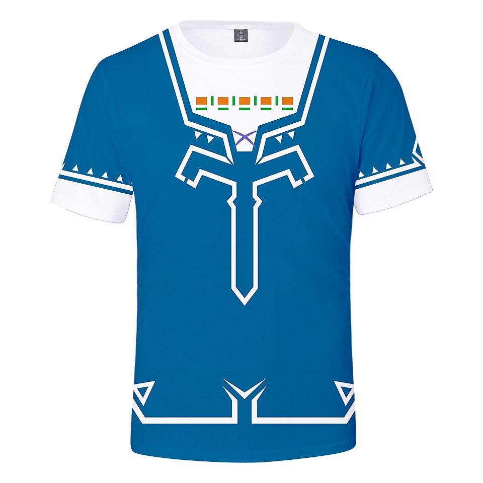 The Legend of Zelda: Tears of the Kingdom Článek Princezna Zelda Trička Anime 3D Grafika Pro Pro páry Pánské Dámské Dospělé Plesová maškaráda 3D tisk Běžné / Denní 2025 - $17.99 –P4