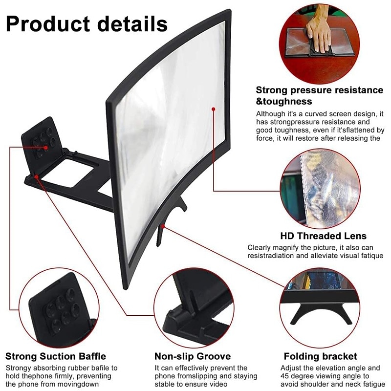 14 Inch Mobile Phone Screen Amplifier Mobile Phone Extension Mirror Mobile Phone Holder 2025 - $17.99 –P3