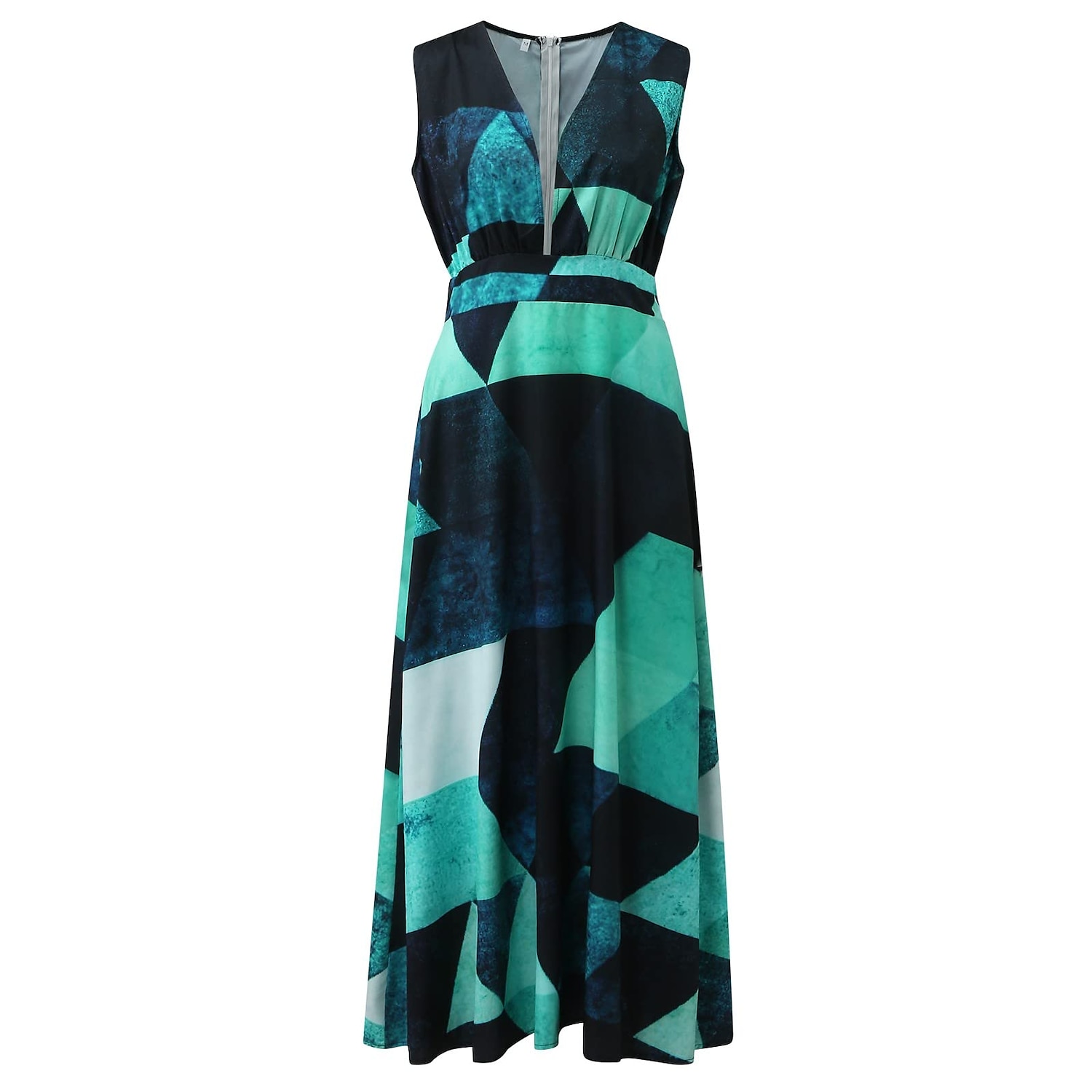 Women's Casual Dress Swing Dress Long Dress Maxi Dress Blue Light Green Fuchsia Sleeveless Floral Print Spring Summer V Neck 2023 S M L XL XXL 2025 - $38.99 –P17