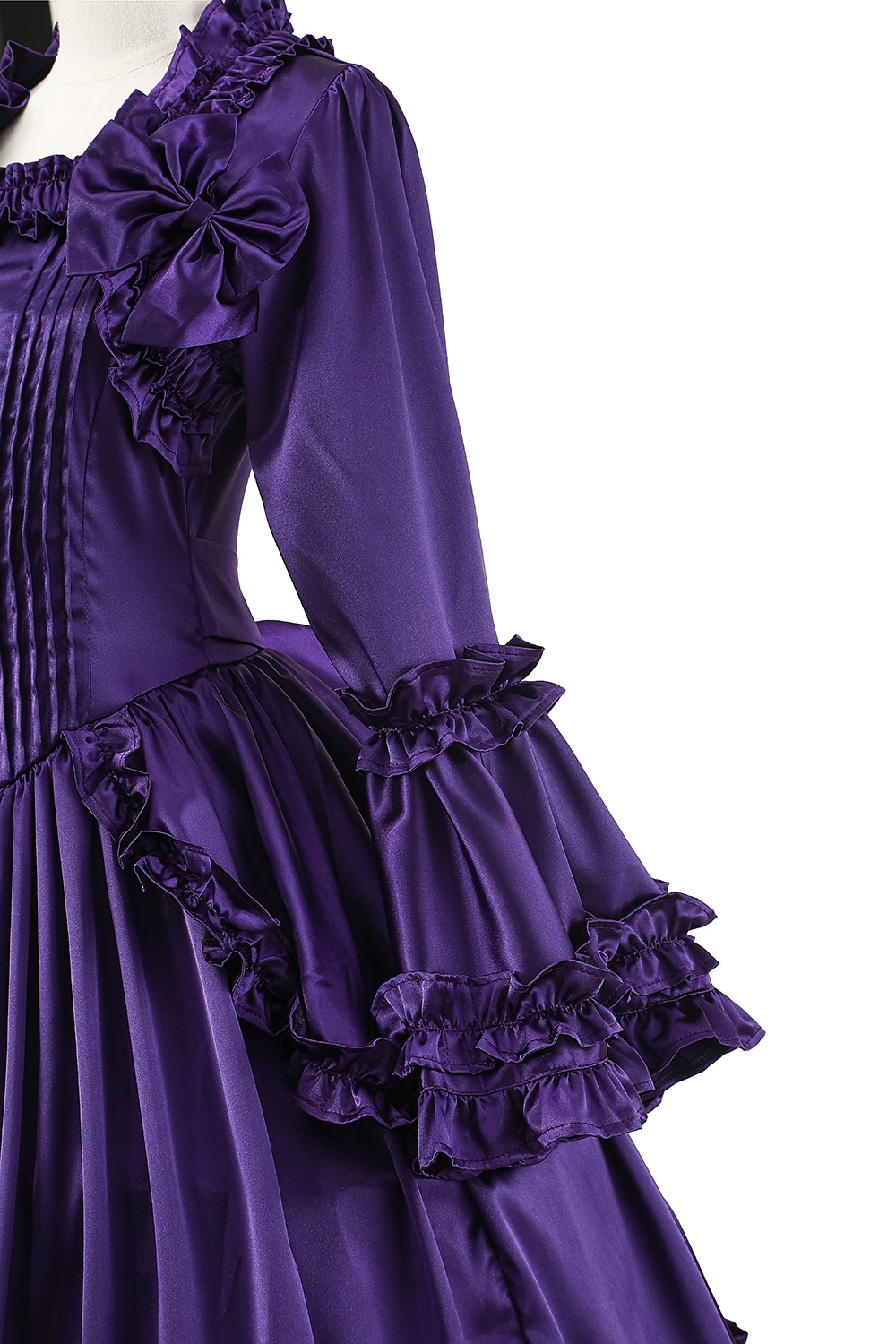 Rococo Βικτωριανής Εποχής secolul al 18-lea Rochii Costum de petrecere Mascaradă Mânecă cu volan Maria Antonietta Mărime Plus Size Haine Bal Pentru femei Fete Regal Halloween Mascaradă Carnaval 2025 - $130.99 –P3