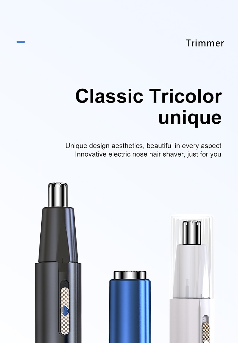 Electric Nose Hair Clipper Rechargeable Multi-kinetic Shaving Two-in-one Unisex Fully Automatic Washable Shaving Nose Trimmer 2025 - $14.99 –P14