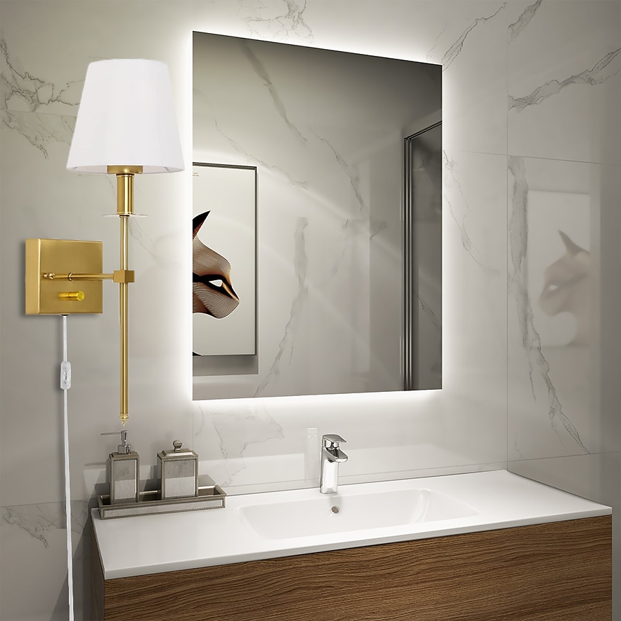 plug-in applique da parete applique dimmerabili 1 pz, lampada da parete con paralume in tessuto bianco con cavo plug-in da 6 piedi, applique da parete per interni lampada da parete, per corridoio del 2025 a $66.99 –P8