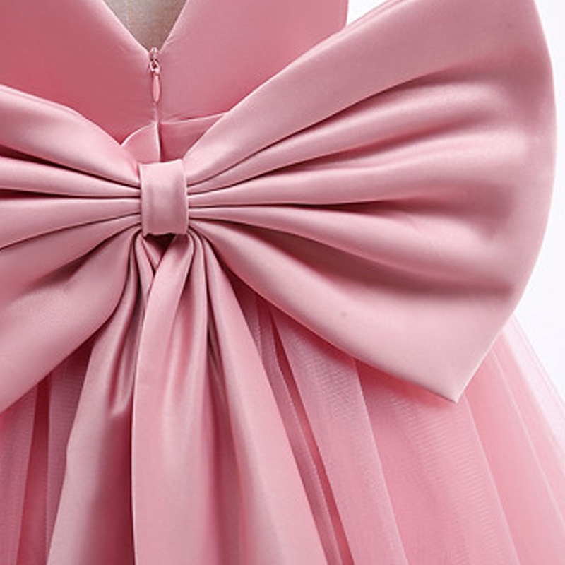 kinderkleidung Mädchen Blumenmädchen Kleid Kleid Party Kleid Feste Farbe Ärmellos Formal Leistung Hochzeit Gitter Rückenfrei Elegant Modisch bezaubernd Polyester Maxi abendkleider Schaukelkleid 2026 - $48.99 –P14