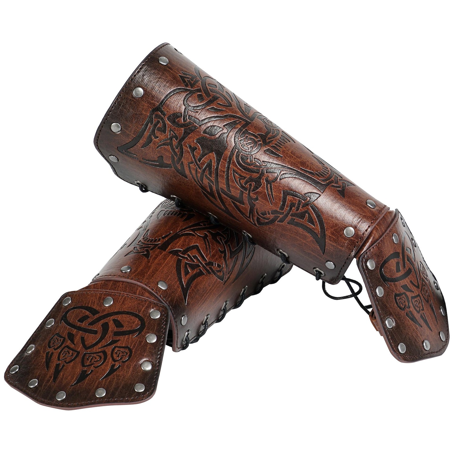 Vintage Punk e gótico Medieval Traje Cosplay Armas e Armaduras Pulseira Guerreiro Cavalheiro Viking Tiro com arco Homens Viking Dia Das Bruxas Baile de Máscaras Espetáculo Palco feira renascentista de 2025 por $23.99 –P16
