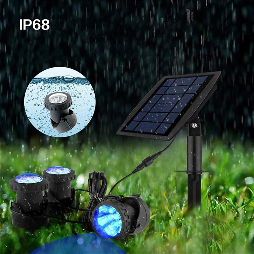 2025年 LED ソーラー パワー ランプ - RGB カラー変更屋外通路スポットライト、庭の造園用 IP68 防水ソーラー ライト  コレクション – $28.99 –P7