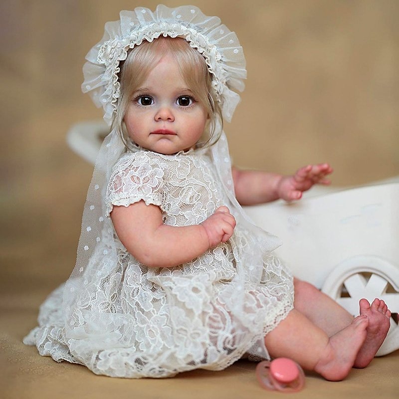 22 pouce Poupée Reborn Jouet pour Bébé & Nourrisson Poupée Reborn Toddler Poupée Poupée bébé Reborn Bébé Nouveau née réaliste Cadeau Vinyle W-2142JS cadeaux noël enfant avec vêtements et accessoires de 2025 ? $139.99 –P4