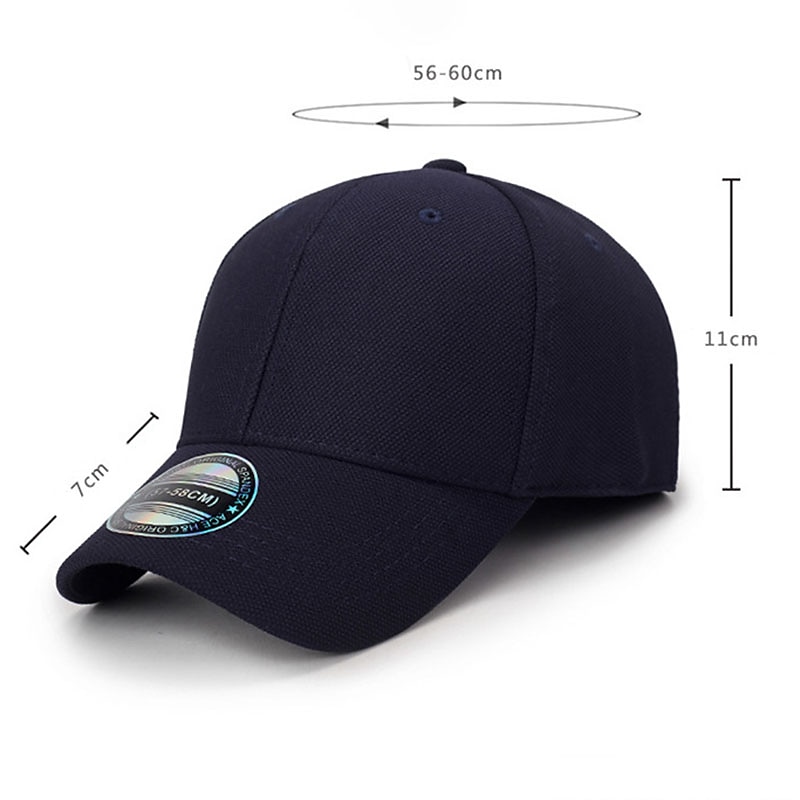 Men's Baseball Cap Trucker Hat Black Deep Blue Polyester Travel Beach Outdoor Vacation Plain Adjustable Sunscreen Breathable Fashion 2025 - $8.49 –P6