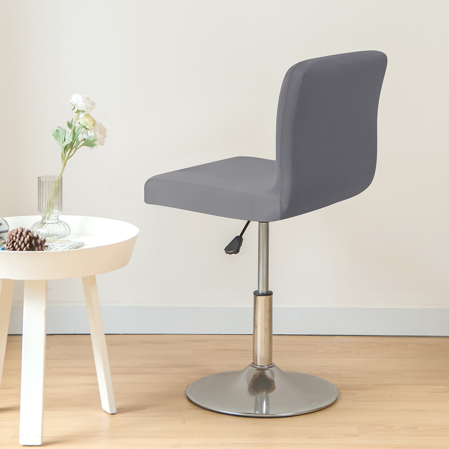 2 stk stretch barkrakktrekk burgunder pub benk krakk stol slipcover firkantet svingbar barkrakk skallstoltrekk til spisestue kafé setetrekk beskyttere sklisikre 2025 - $21.99 –P3