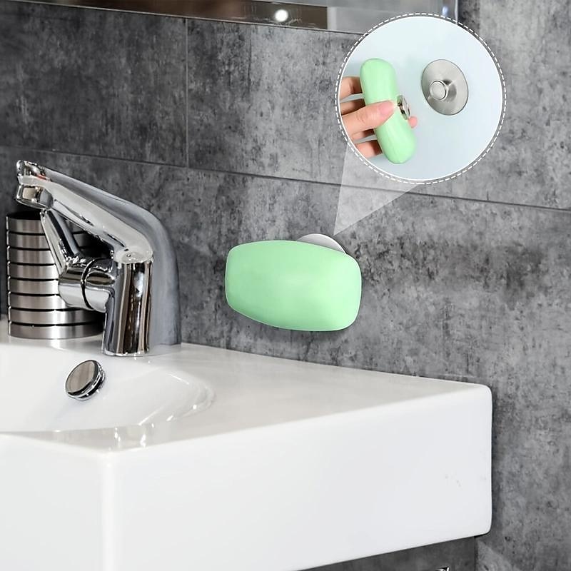 portasapone magnetico autodrenante, portasapone per parete doccia, risparmiatori di sapone in acciaio inossidabile per saponetta, portasapone da cucina / bagno, portasapone facile da pulire per doccia del 2025 a €7.99 –P6