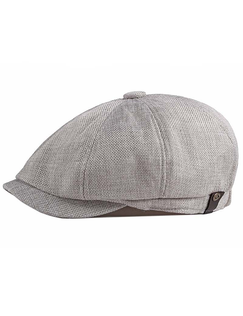 Herr Basker Newsboy hatt Svart Khaki grön Polyester Stylish 1920-talets mode Ledigt Utomhus Dagligen Utekväll Slät Solskyddskräm 2025 - $14.99 –P6