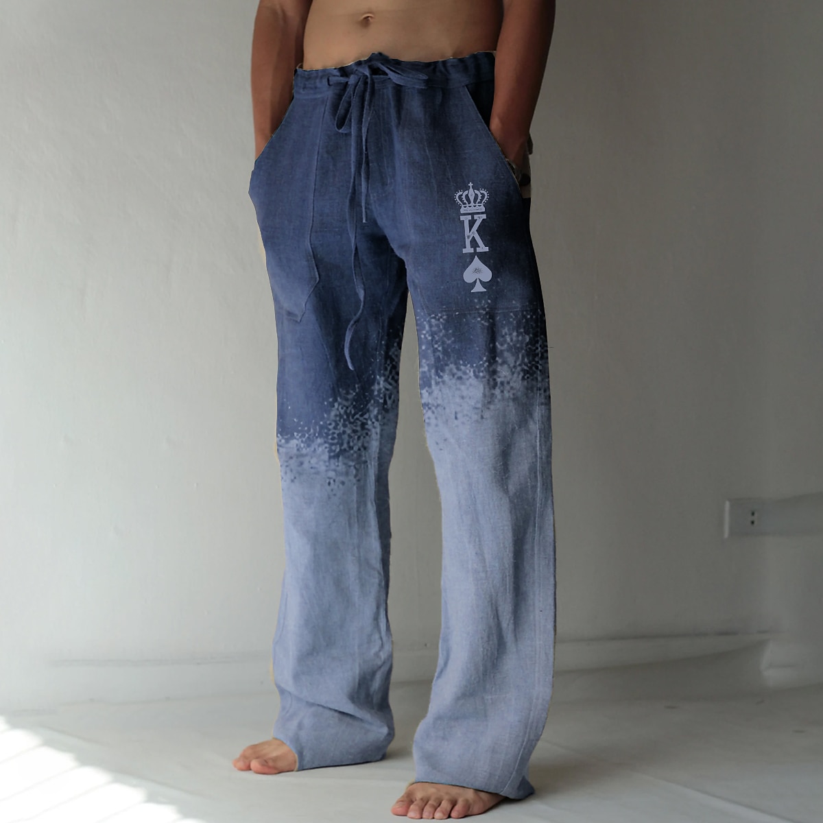 Per uomo Pantaloni Pantaloni estivi Pantaloni da spiaggia A cordoncino Vita elastica Stampa 3D Gradiente Stampe astratte Carte francesi Comfort Informale Giornaliero Per eventi Streetwear Hawaiano del 2025 a $22.99 –P4