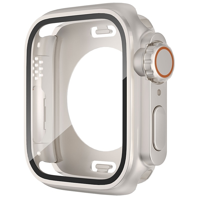 Watch Case Compatible with Apple Watch Series 8 7 41mm 45mm / Series 6 5 4 SE 40mm 44mm / Series 3 2 1 38mm 42mm Scratch Resistant All Around Protective HD Clear Tempered Glass / PC Watch Cover 2025 - $15.99 –P2