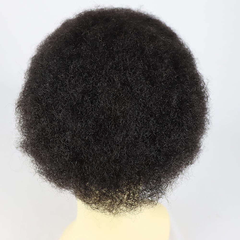 Full Lace Men's Toupee for Black Men Afro Toupee African American Wigs Hair  Unit
