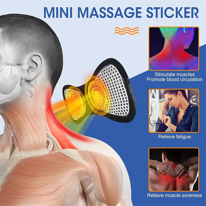LCD Display EMS Neck Stretcher Electric Massager 8 Mode Cervical Massage Patch Pulse Muscle Stimulator Portable Relief Pain 2025 - $14.99 –P9