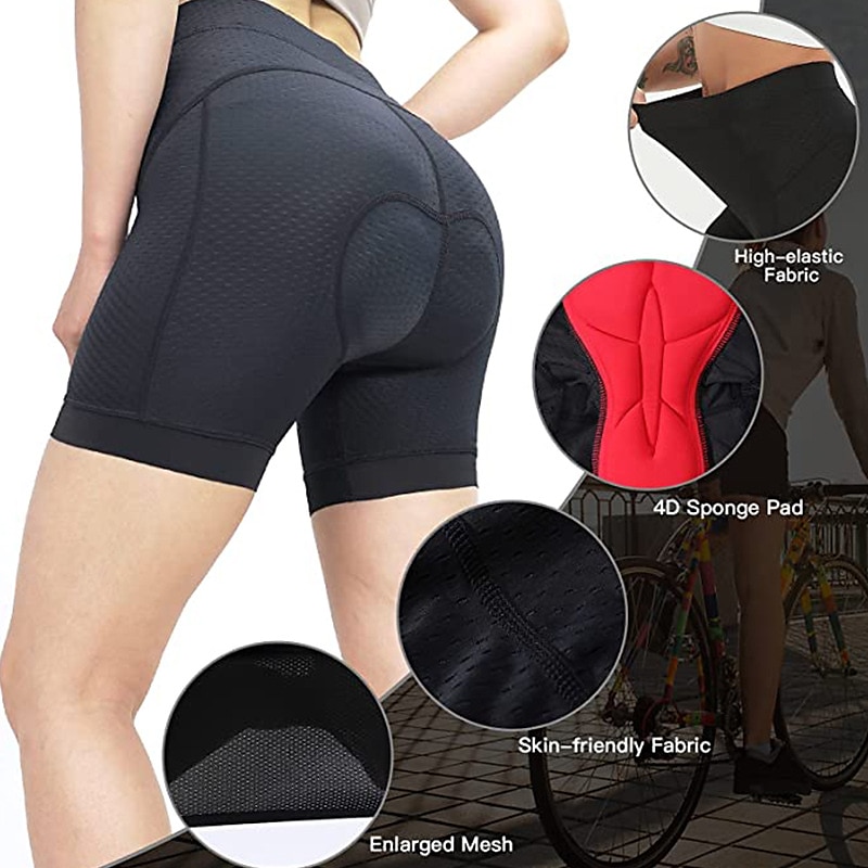 Women's Cycling Underwear Shorts Breathable Lightweight Bike Shorts 4D  Padded