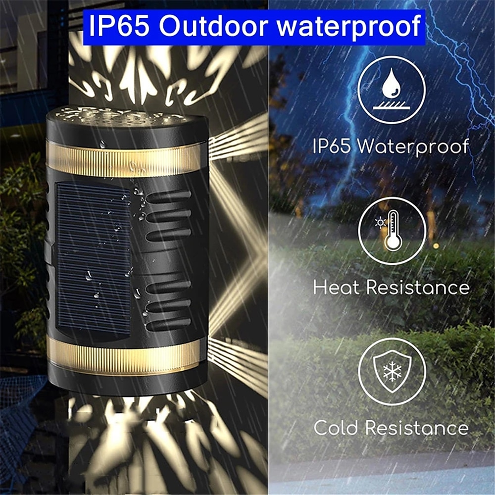 Solar LED Outdoor Wall Lamp Waterproof Garden Decor Light for Balcony Courtyard Landscape Street Garden Wall Light 2025 - $13.99 –P4