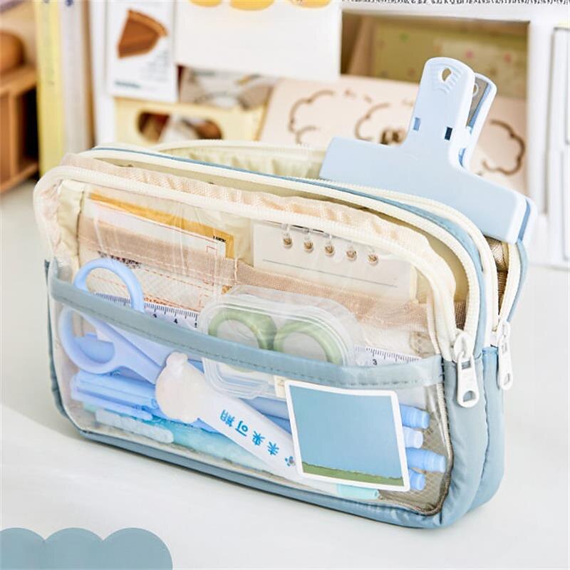 Stationery Bag, Pencil Case, Large Capacity Pencil Case, Handheld Pencil  Case, Stationery Box, Cosmetics, Portable Gifts, Suitable For Office,  School, Youth, Girls, Boys, Men, Women, Adults