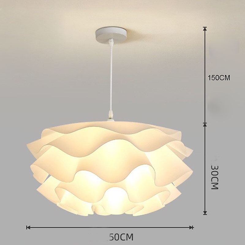 led pendentif lumière acrylique fleur design unique plafond en métal luminaires créatif bar style atmosphère lustre pour salon, îlot de cuisine, chambre à coucher de 2025 ? $349.99 –P6