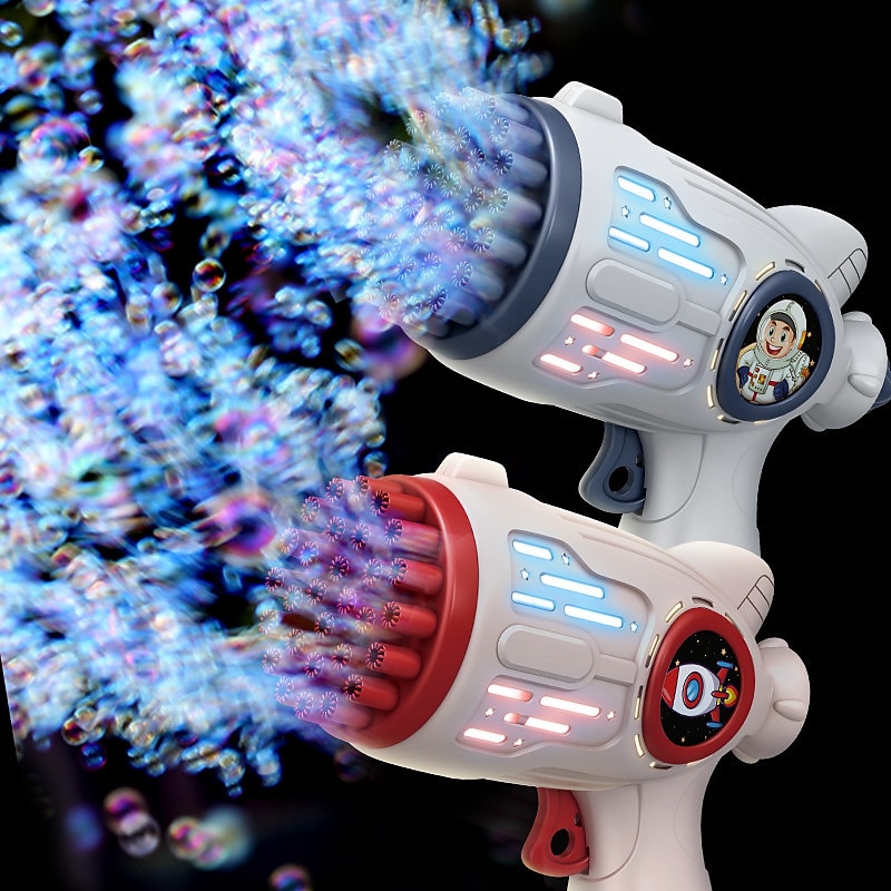 2025年 幼児用バブルマシン 1個 32穴 ライトアップバブルメーカー 子供用 自動バブルブロワー バブルブラスター 夏 アウトドア おもちゃ 誕生日パーティー 記念品 クリスマスプレゼント  コレクション – $35.99 –P9