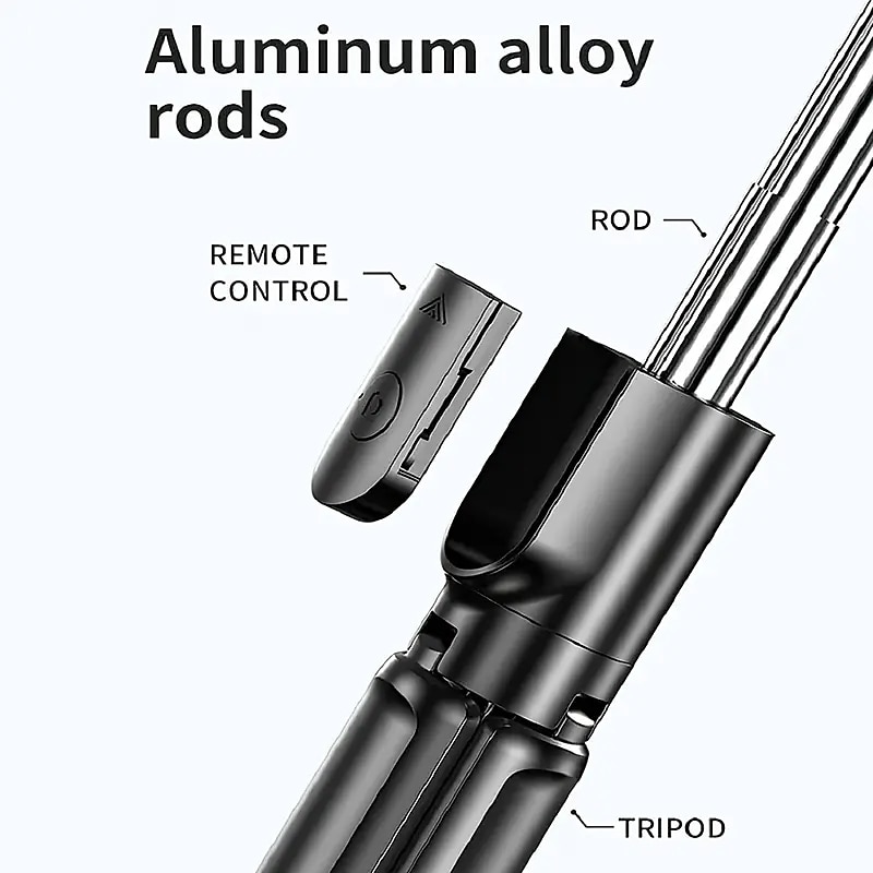 Retractable Selfie Stick Tripod With Wireless Remote & Tripod Stand - Lightweight & Portable for iPhone 14 13 12 Pro Xs Max Xr X 8Plus 7 & Samsung Smartphones 2025 - $18.99 –P6