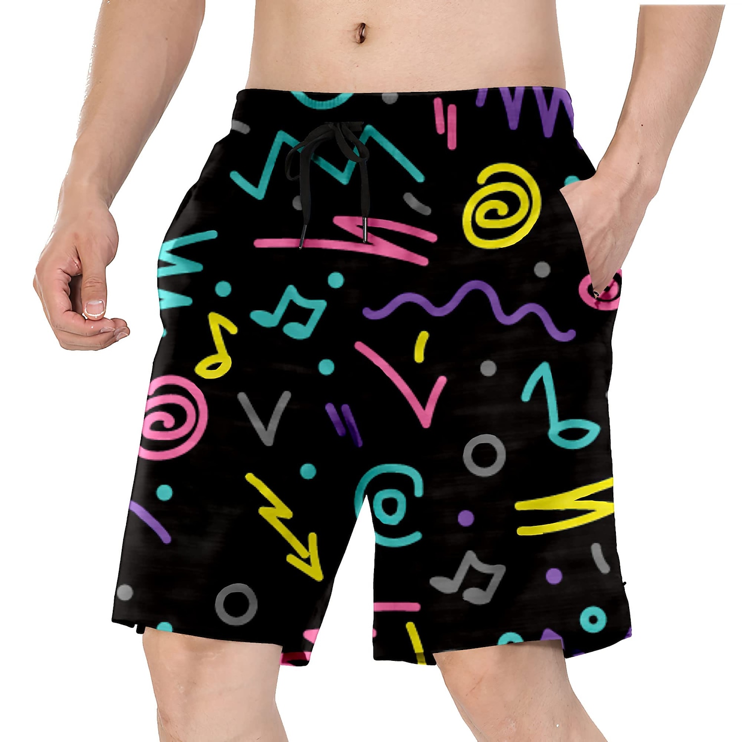 Doll Retro Vintage 1980s Beach Shorts Men's Costume Vintage Cosplay Vacation Beach Shorts 2025 - $16.49 –P3