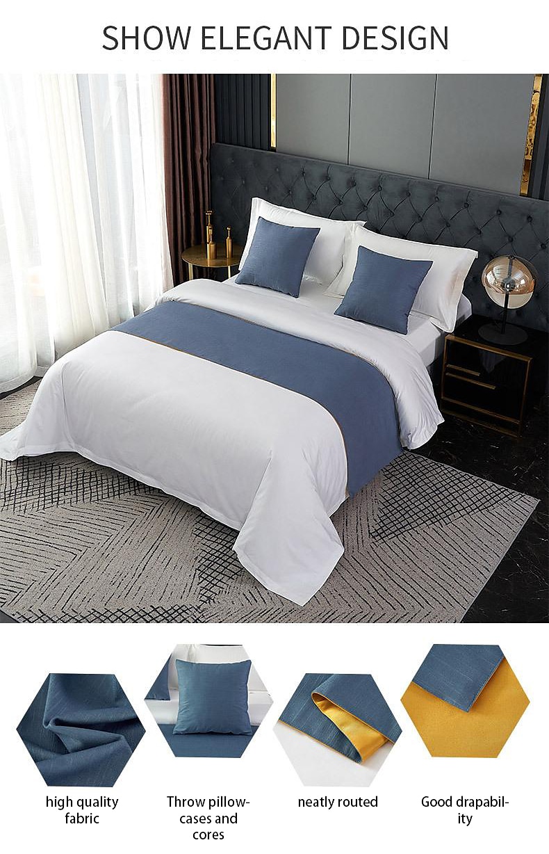 Bed Runner Bed Scarf, Decorative Bed Scarf for Home Hotel Bedspreads Scarves Protection Modern Solid Bed Runner for Foot of Bed Home Bedroom Bedding Decoration 2025 - $22.99 –P7
