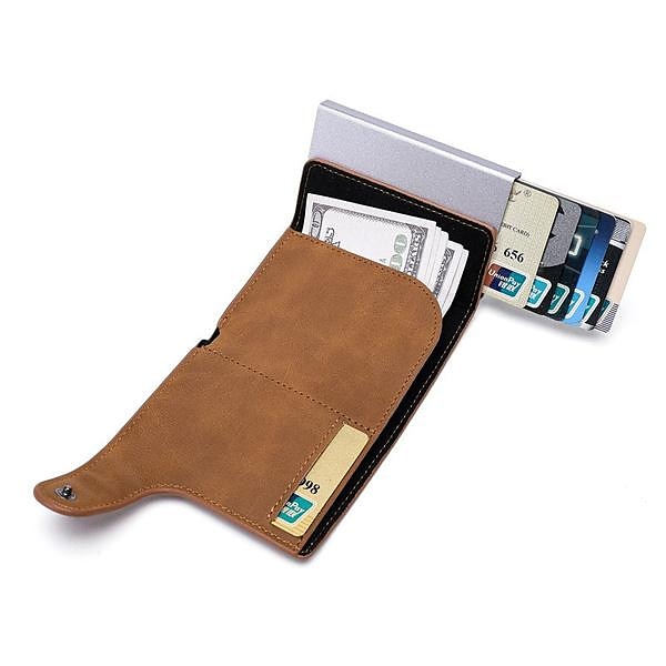 RFID Pop Up Credit Card Holder Wallet Men Business Card Case Slim Minimalist Trifold Credit Card Wallet for Women Card Holder Up 2025 - $16.99 –P18