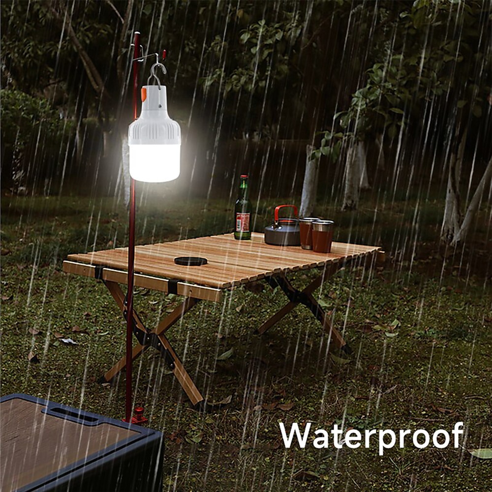 Outdoor USB Rechargeable LED Lamp Bulbs 60W Emergency Light Hook Up Camping Fishing Portable Lantern Night Lights 2025 - $8.49 –P2