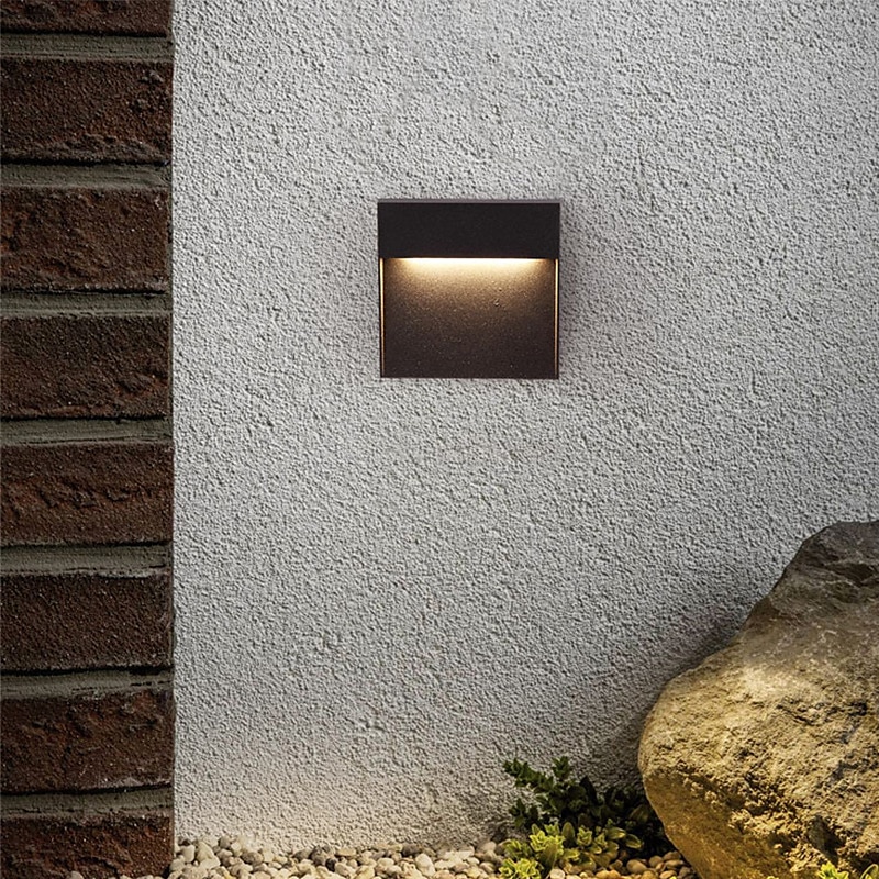 LED Outdoor Wall Lamp Step Lights IP65 Waterproof 3000K Warm White Dimmable LED Stair Lights Indoor, Aluminum ORB Finish ETL Listed 2025 - $66.99 –P6